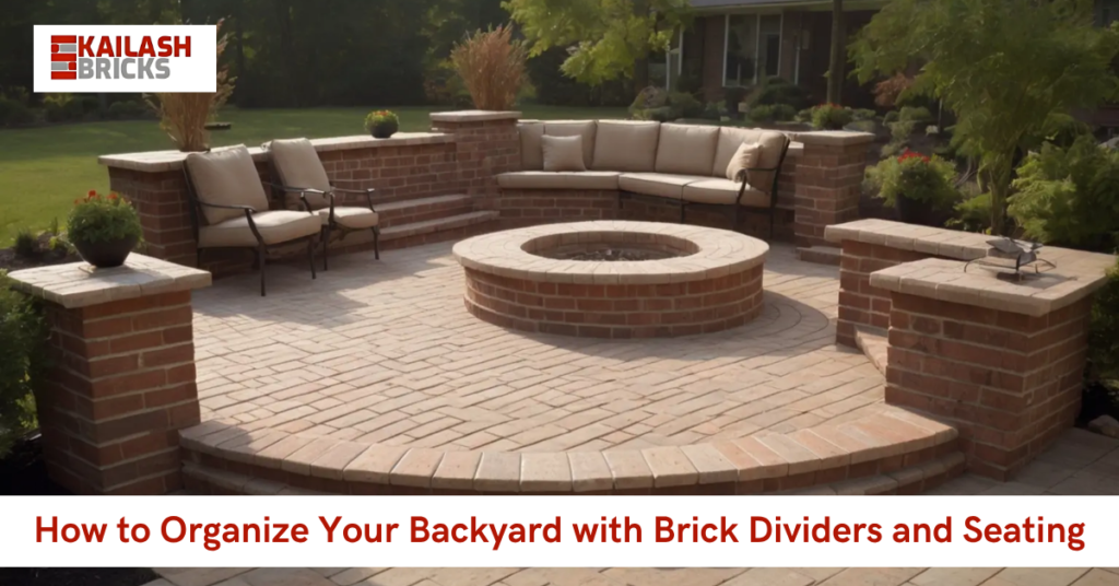 How to Organise Backyard with Bricks Divider and Seating